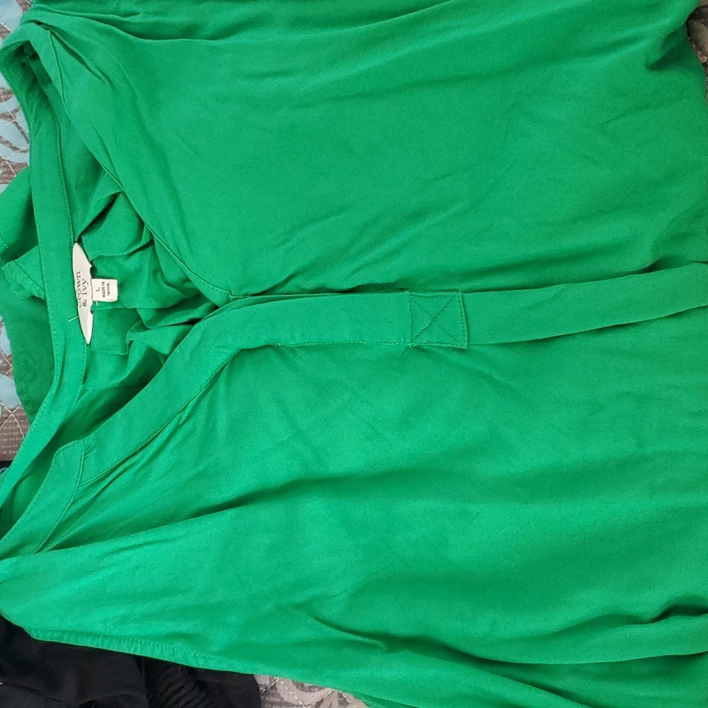 Crown & Ivy, Large, Green Dress Tank